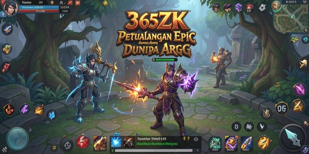 Tampilan seru dari gameplay ARPG di 365ZK.