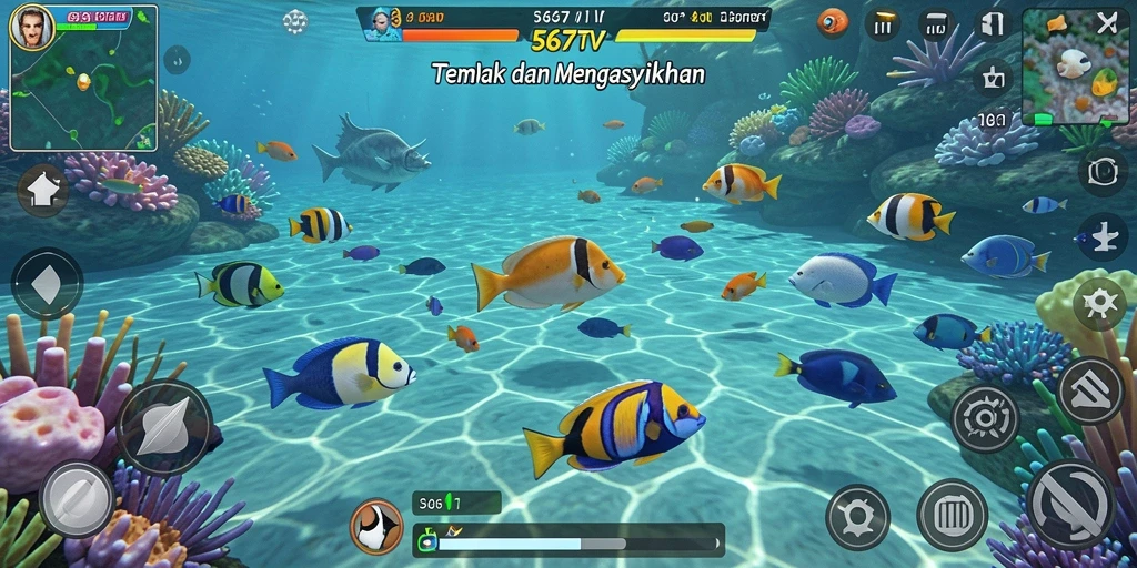 Tangkapan ikan seru dalam 567TV dengan gameplay menantang.