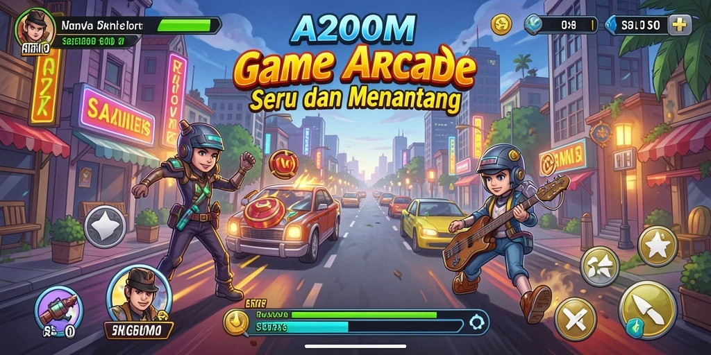 Tampilan menarik dari gameplay A200M yang seru dan menantang.