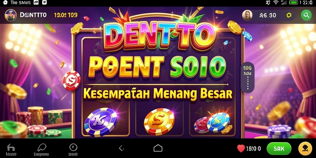 Tampilan gameplay DENTOTO yang menarik dengan simbol Slot yang beragam.