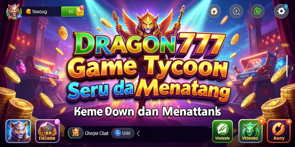 Tampilan screenshot gameplay <strong>DRAGON777</strong> menampilkan serunya membangun bisnis Tycoon.