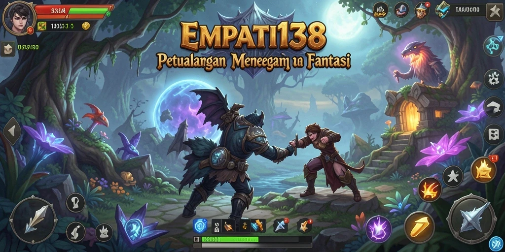 Tampilan gameplay menampilkan petualangan seru dan eksplorasi mendalam.
