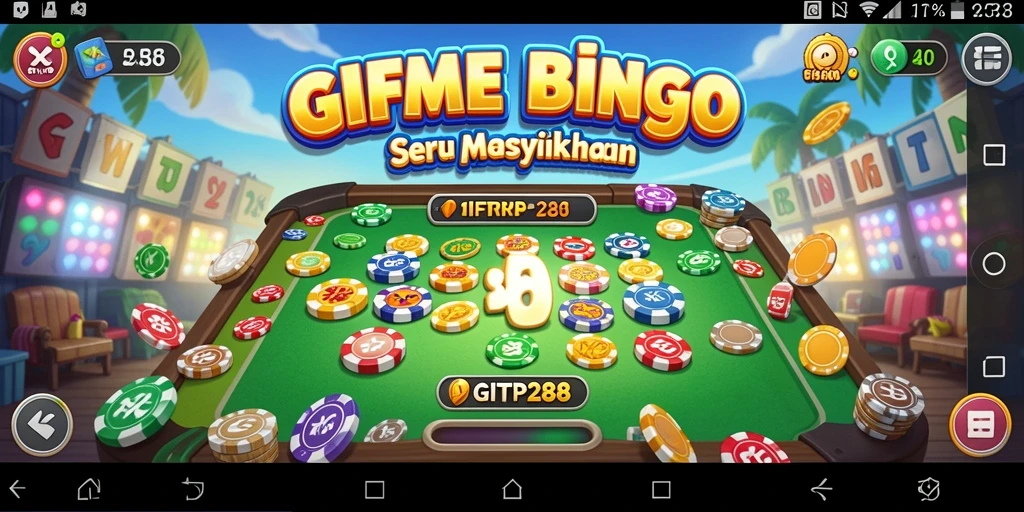 Tampilan gameplay Bingo seru dan interaktif di GIFTRP288.