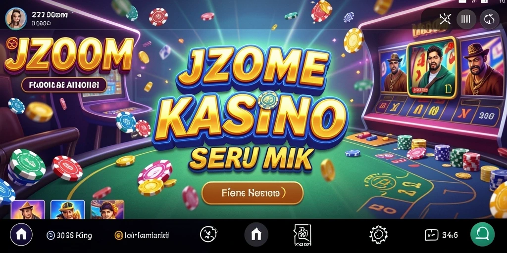 Tampilan layar fitur permainan Kasino yang mengasyikkan.