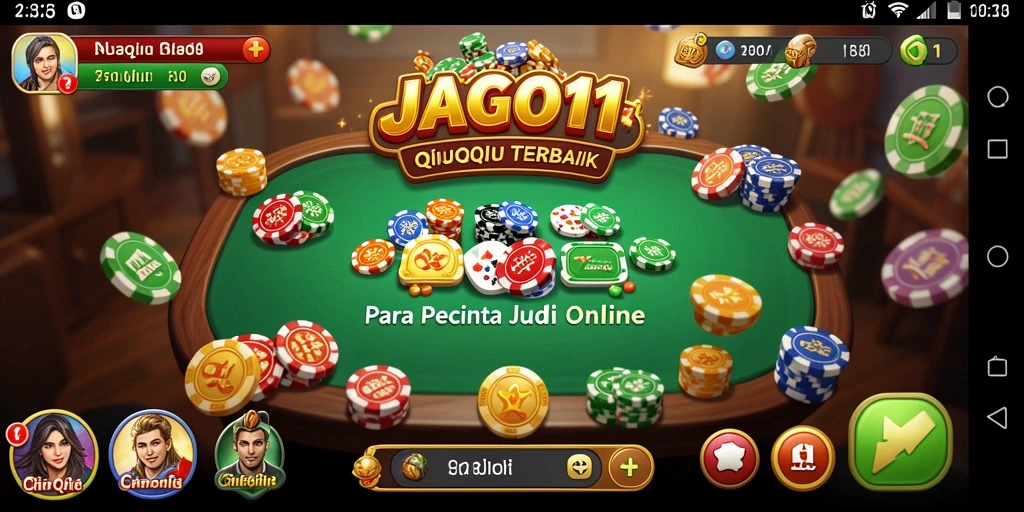 Screenshot utama dari <strong>JAGO11</strong> menampilkan aksi seru dalam permainan QiuQiu.