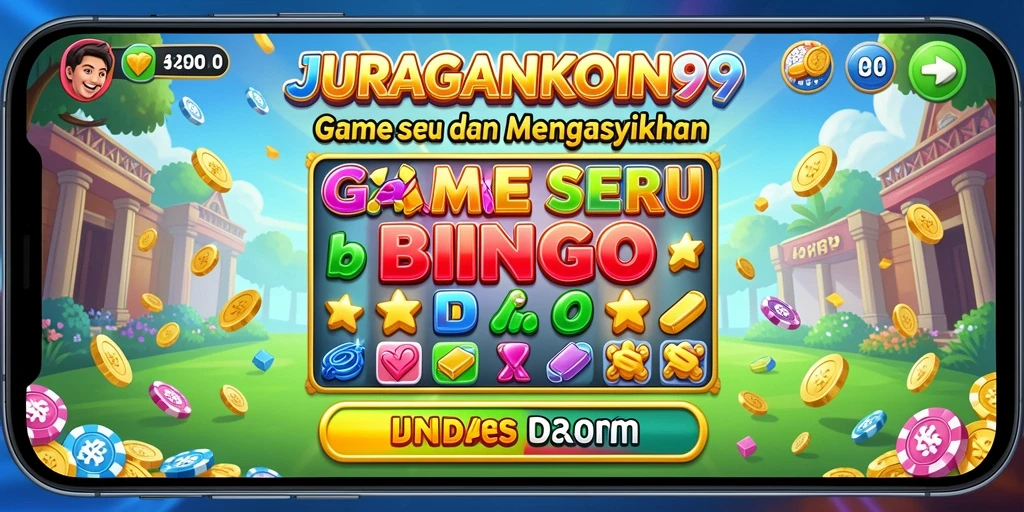Tampilan screenshot utama JURAGANKOIN99 menampilkan gameplay Bingo yang seru dan menantang.