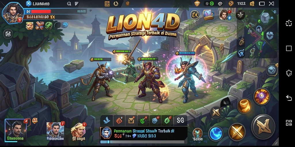 Gameplay LION4D yang menegangkan dan penuh strategi.