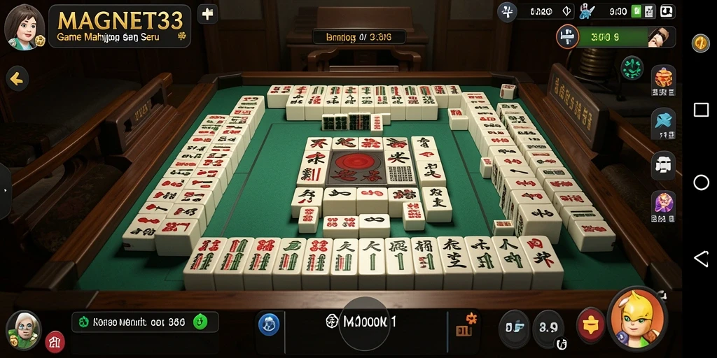 Tampilan menarik dalam MAGNET33 yang menunjukkan serunya permainan Mahjong.
