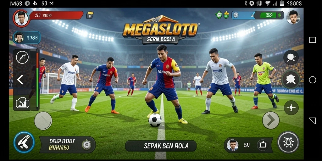 Tampilan gameplay MEGASLOTO yang seru dan mendebarkan.