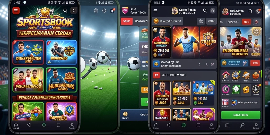 Tampilan gameplay Sportsbook yang menarik dengan fitur live betting.