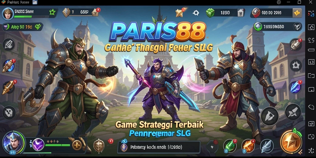 Tampilan gameplay menegangkan dalam game SLG PARIS88.