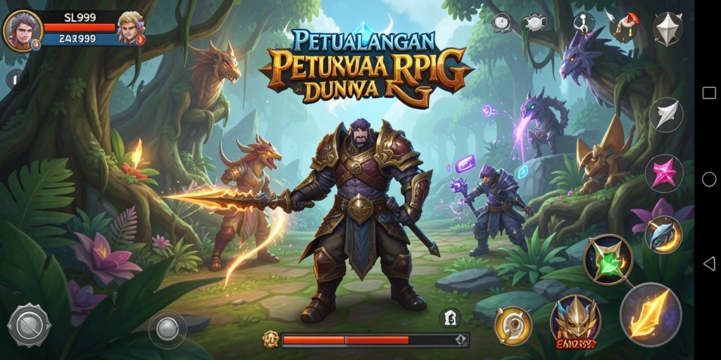 Tampilan menarik dari gameplay RPG SL999 yang seru.
