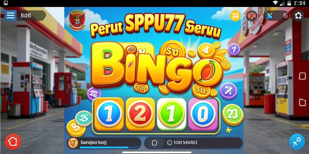 Screenshot gameplay SPBU77 menampilkan keseruan permainan Bingo.