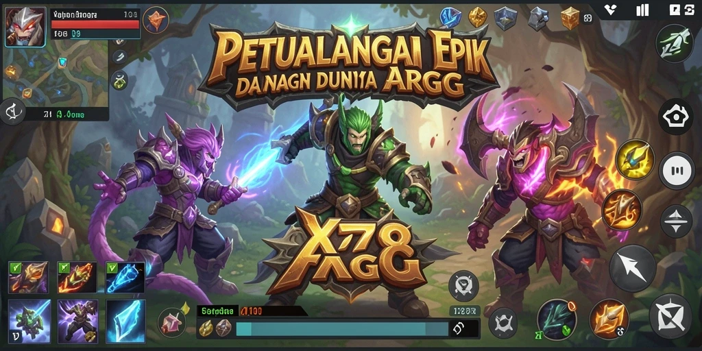 Screenshot gameplay X78 menampilkan aksi bertarung yang dinamis dan grafis menawan.